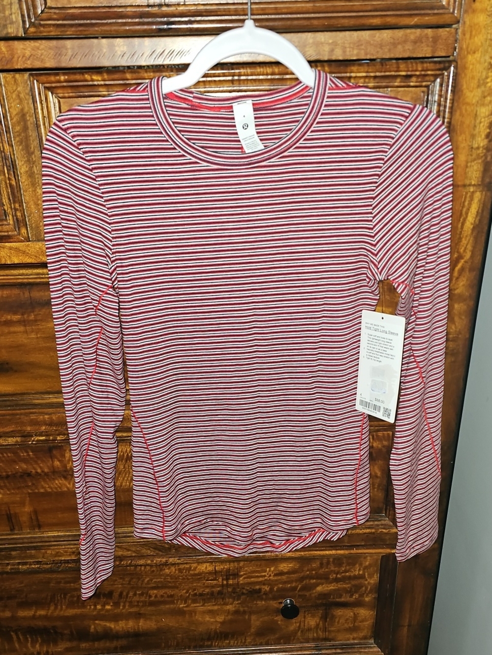 Lululemon Hold Tight Long Sleeve,hip Length!! Sz 4. SRRX
